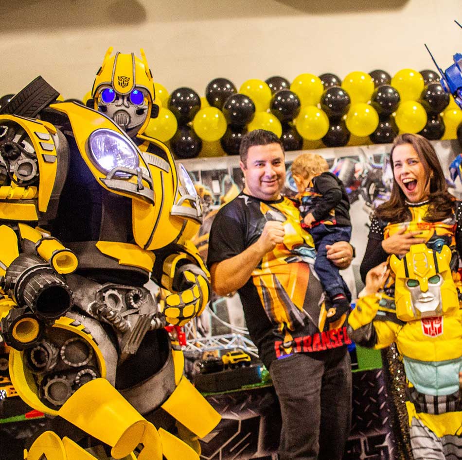 Transformers bumblebee personagem vivo Transformers bumblebee personagem vivo