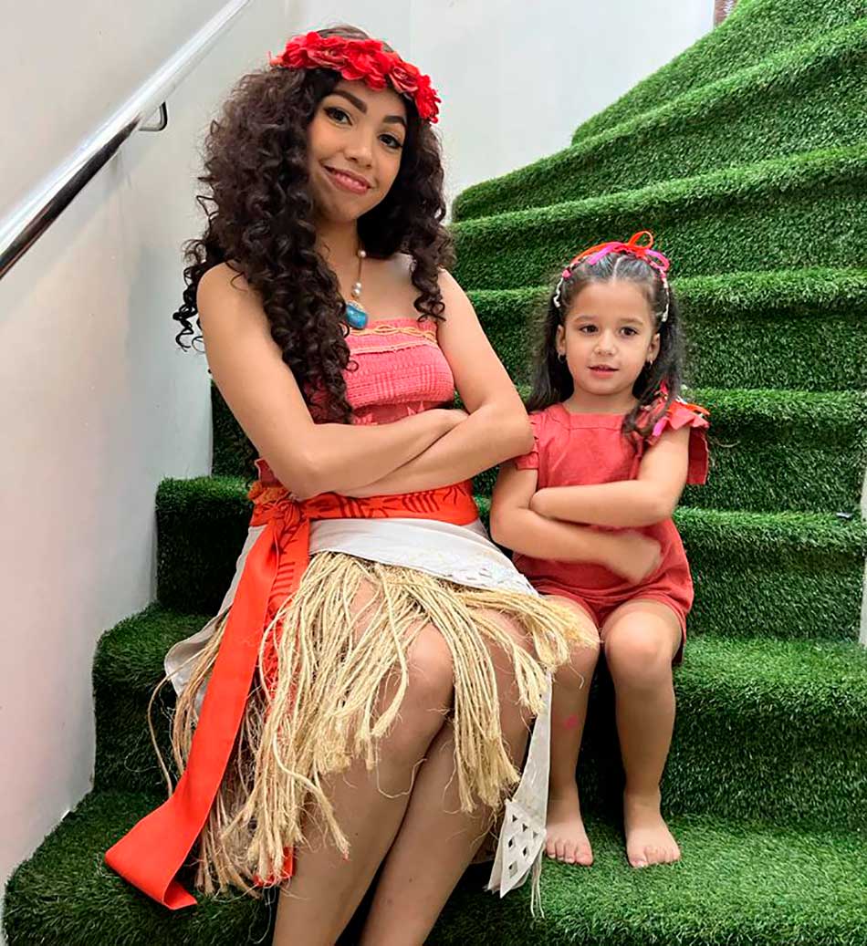 Moana Personagem Vivo