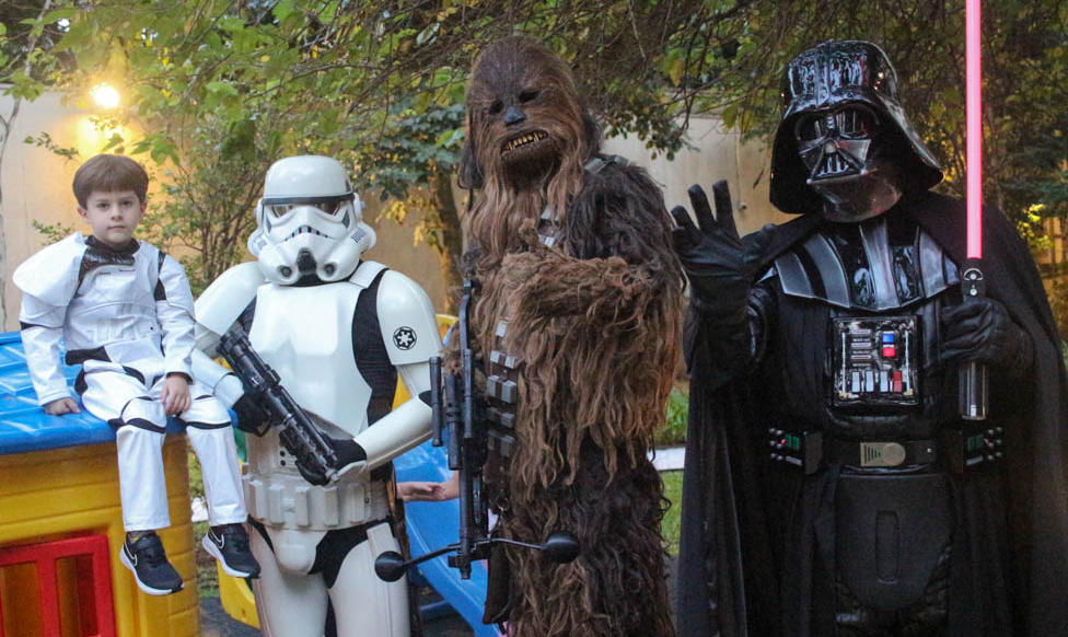 Contratar Star Wars para festas - Personagens Vivos Darth Vader Personagem Vivo para festa infantil