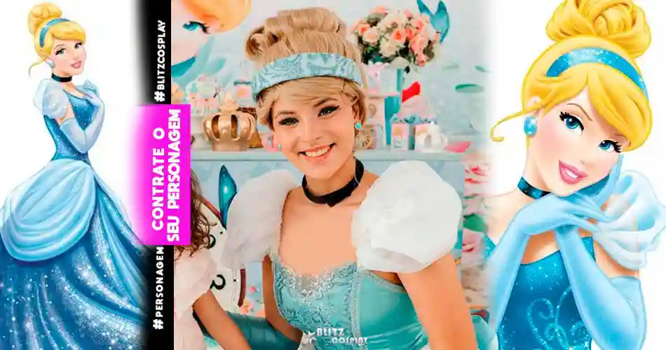 Cinderela Personagem Vivo Para Festas