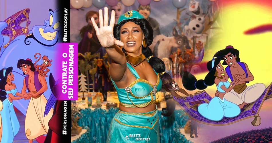 Contratar Jasmine Personagem Vivo para festas infantis