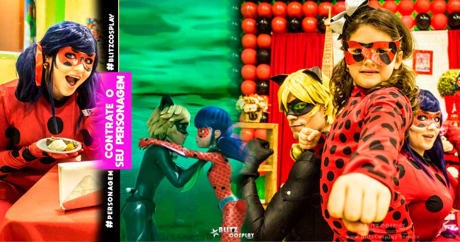 Contratar Cat Noir personagens vivos para festas