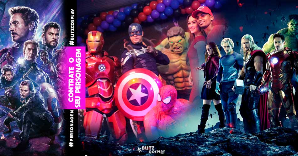 - Contratar Cosplay Visão Vingadores