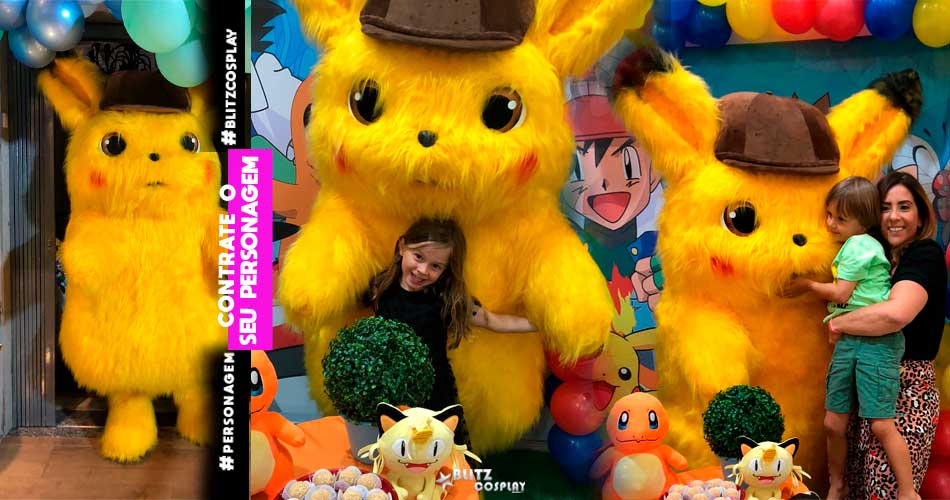 - Contratar Pikachu e Ash Personagem Vivo
