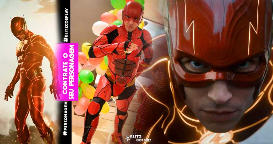 Flash personagem vivo para festas