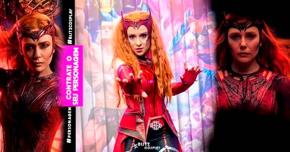 Personagem vivo feiticeira escarlate