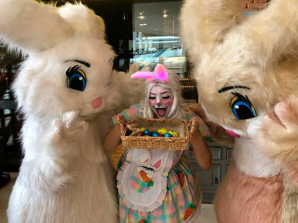 Dupla de coelhos da Páscoa
