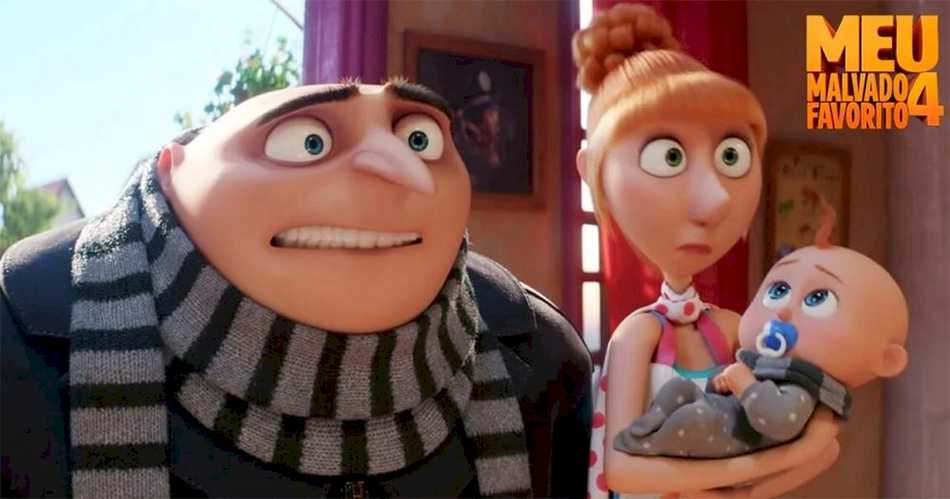 Gru e sua nova familia no filme meu maldavo faorito 4 Gru e sua nova familia no filme meu maldavo faorito 4