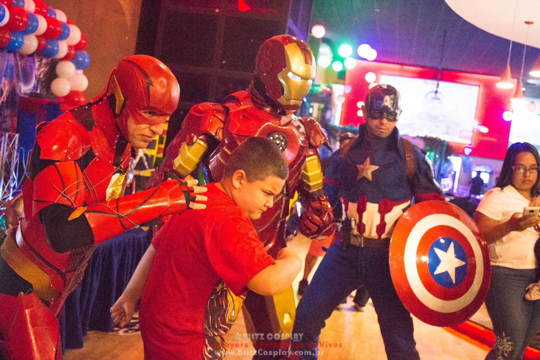 Flash personagem vivo para festas e eventos