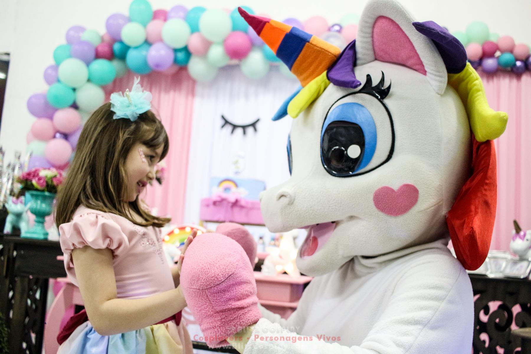 Unicórnio Personagem Vivo Para Festas.