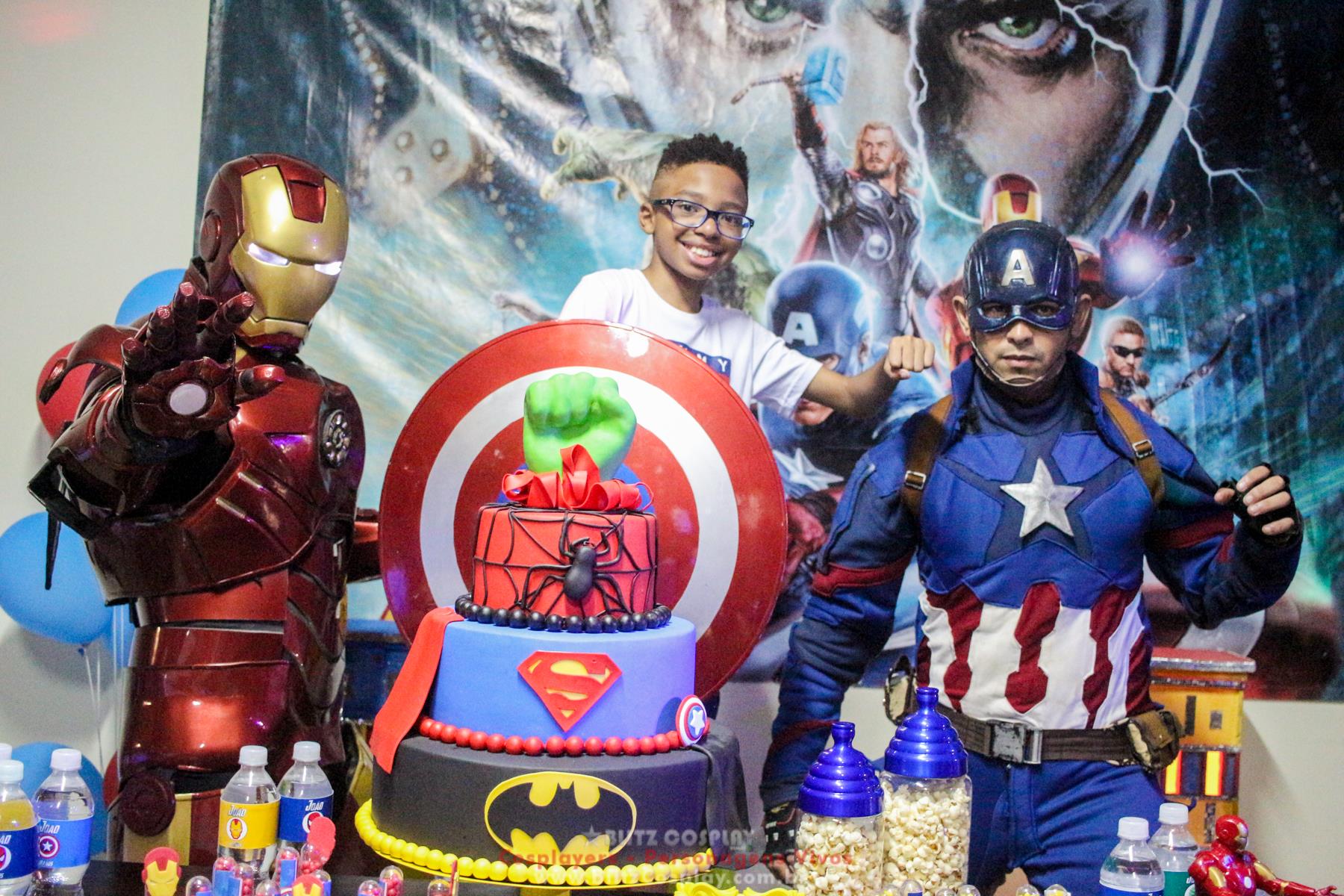Capitão America Personagem vivo festas