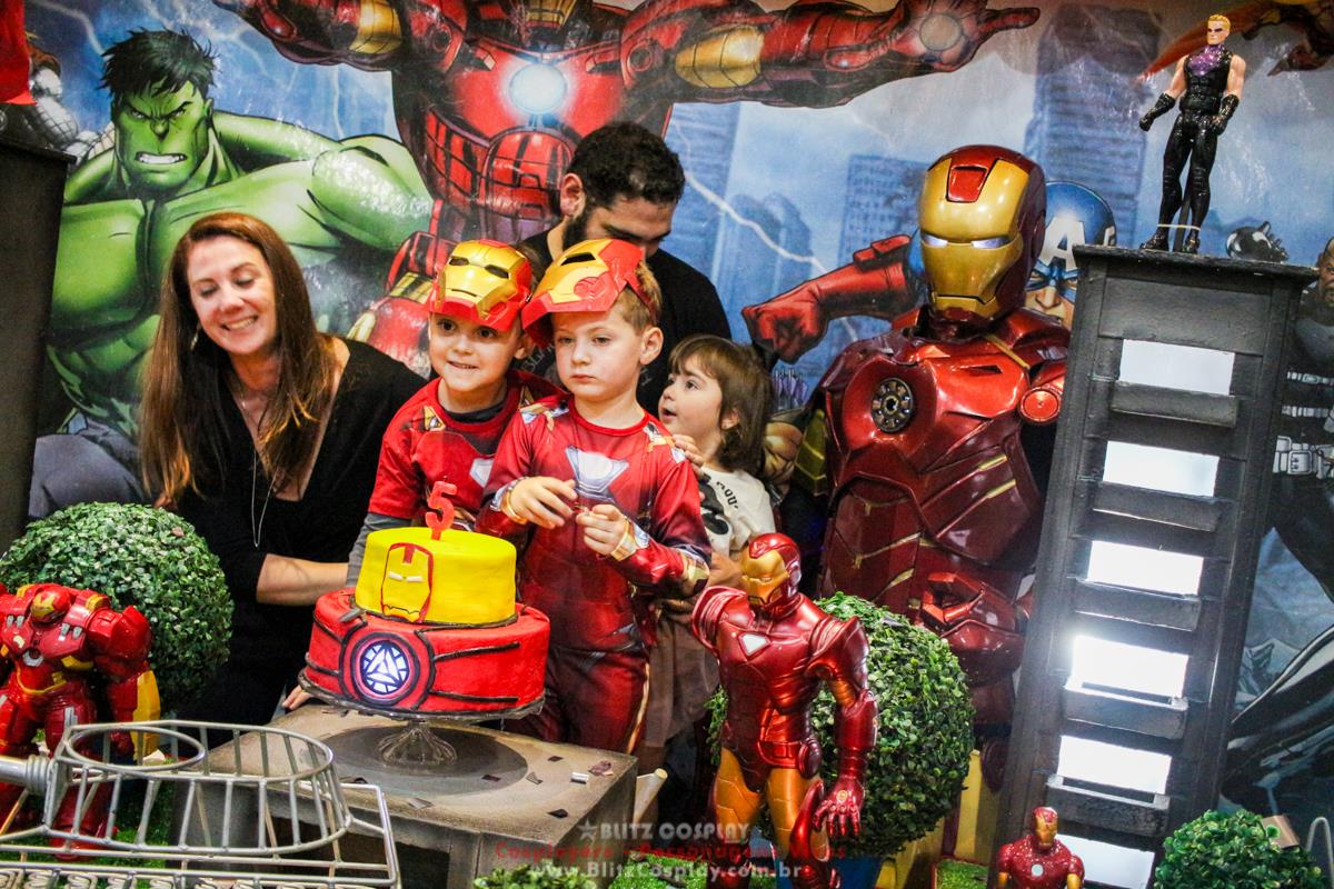 Homem de ferro personagem para festas