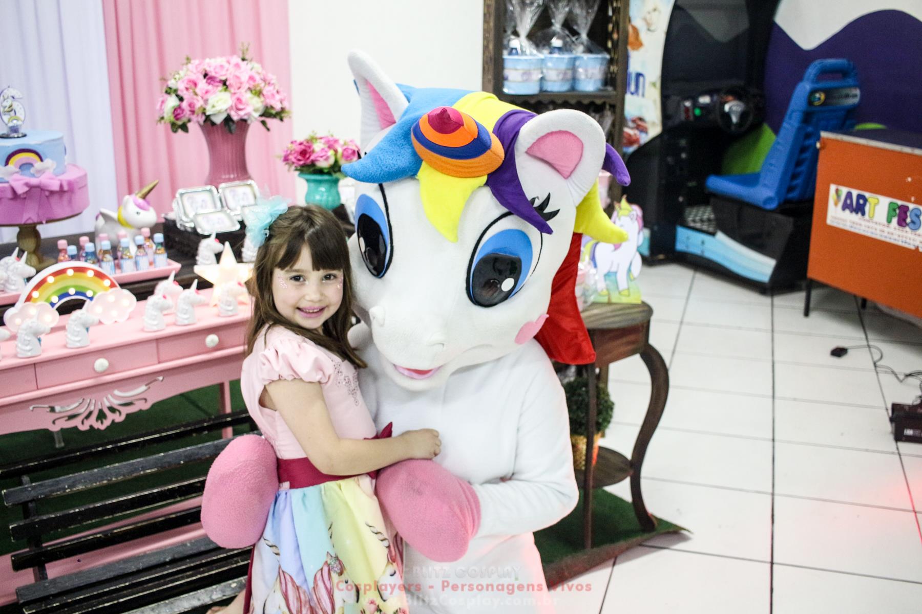 Unicórnio Personagem Vivo Para Festas.