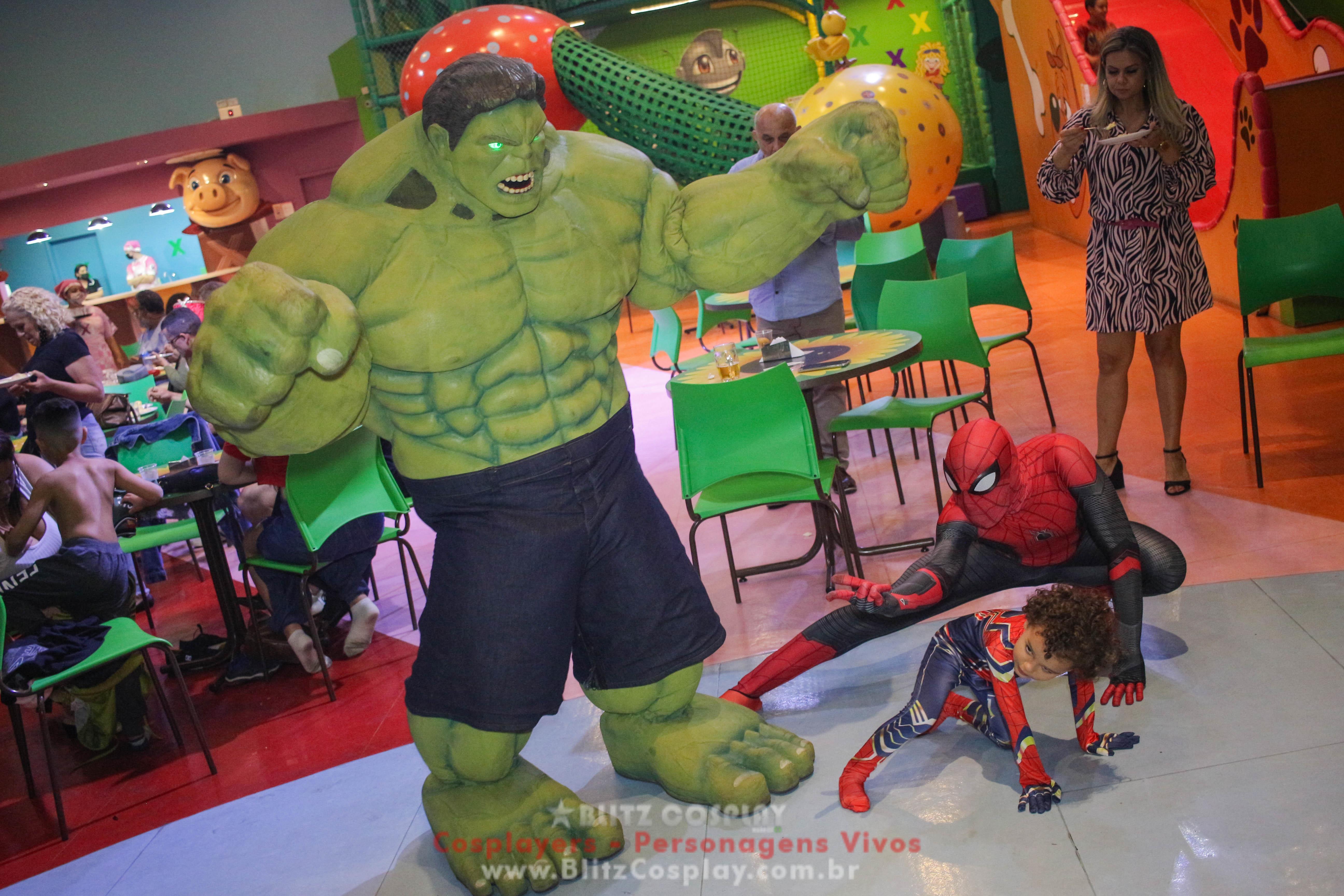 Heróis Personagem Vivo Para Festas e Eventos.