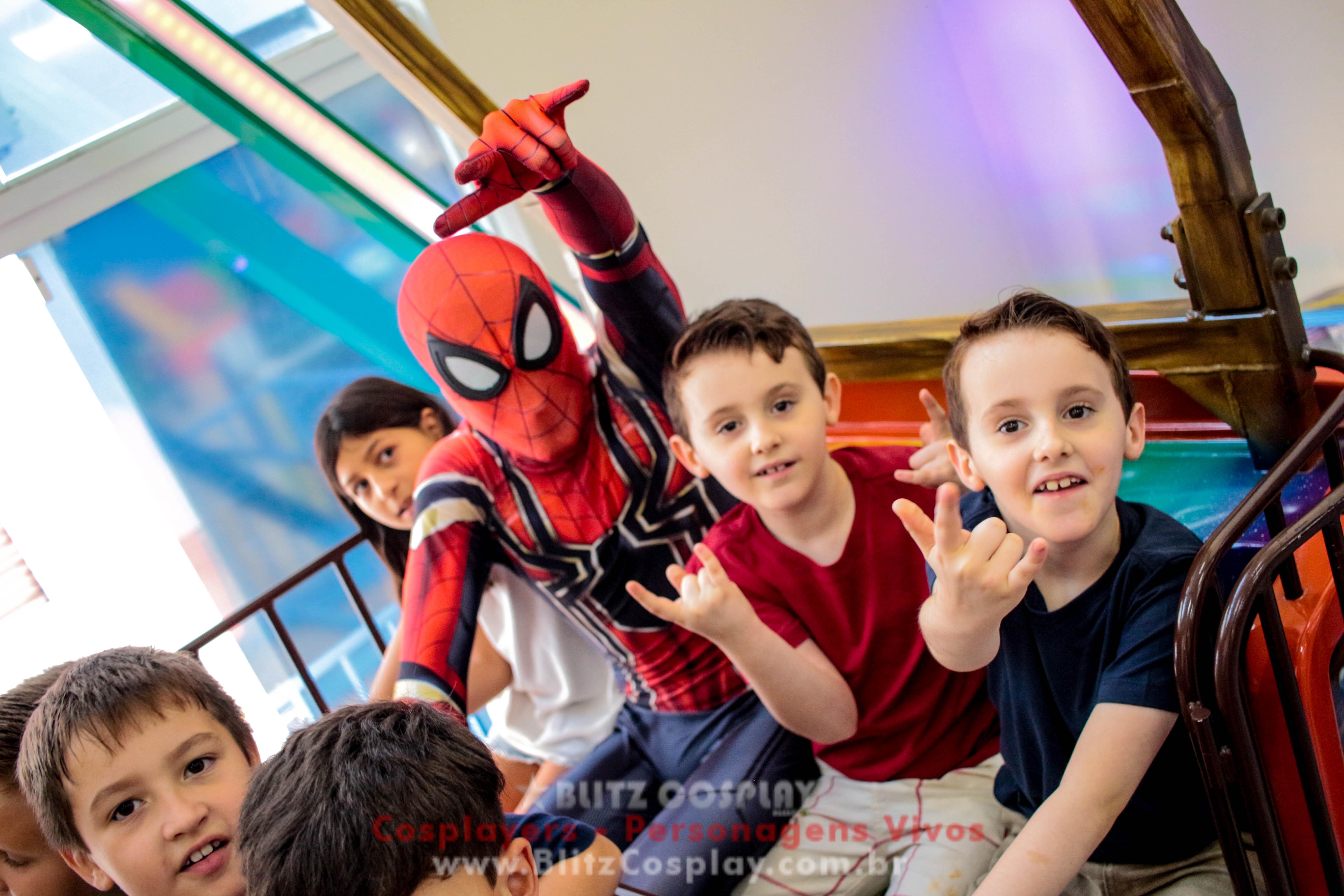 Homem Aranha Personagem Vivo Para Festas e Eventos.