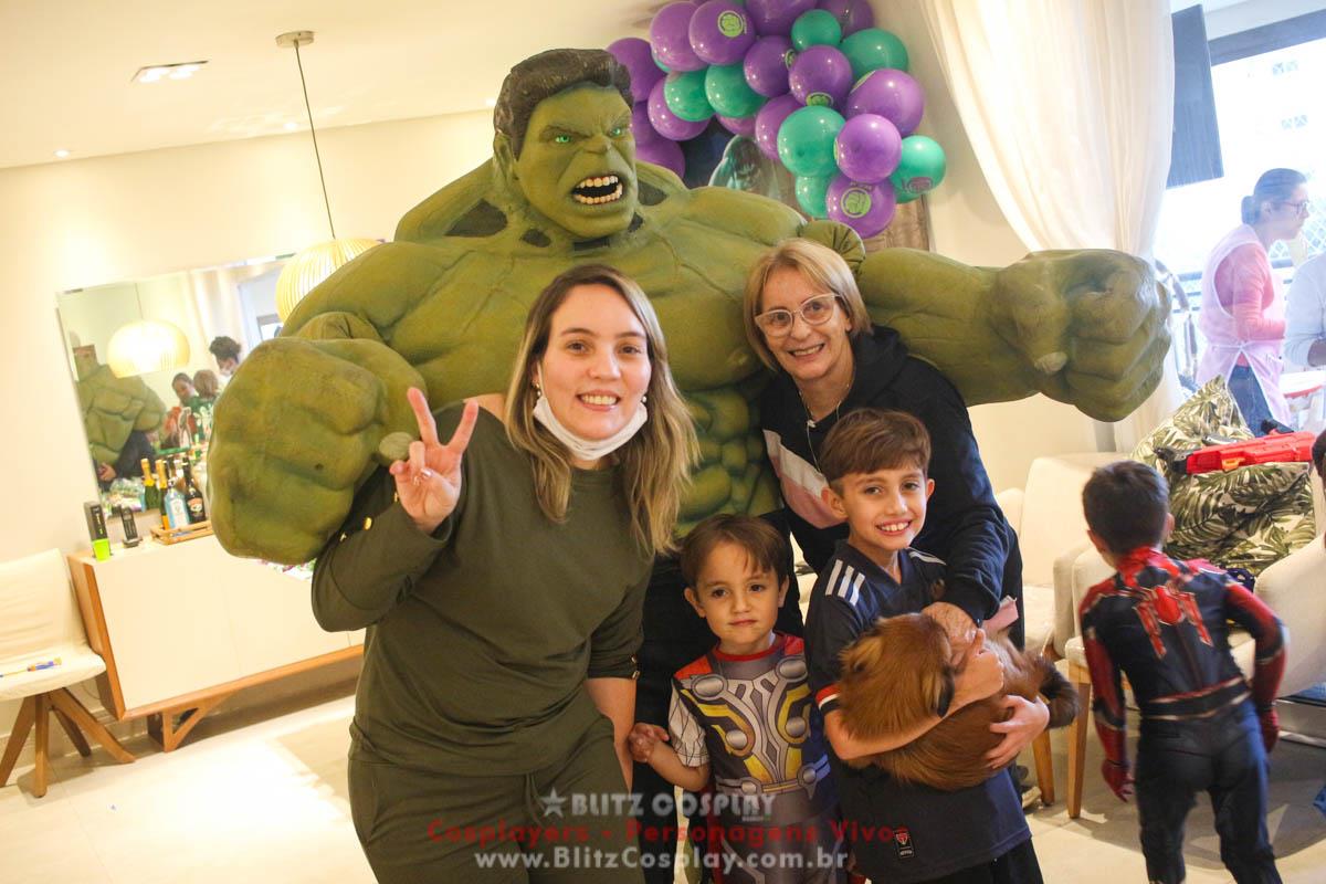 Hulk Personagem Vivo Para Festas e Eventos.