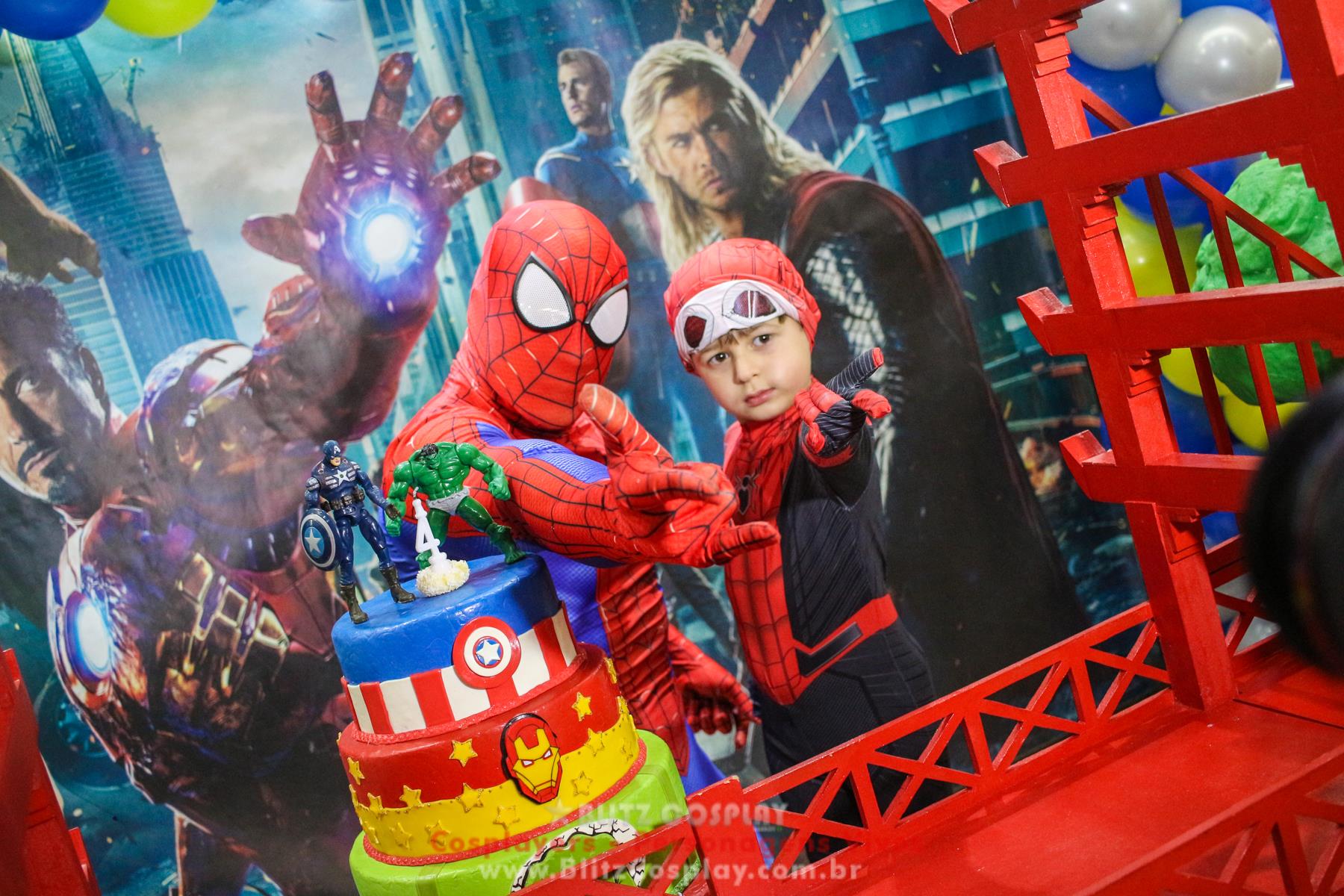 Homem Aranha Personagem Vivo Para Festas.