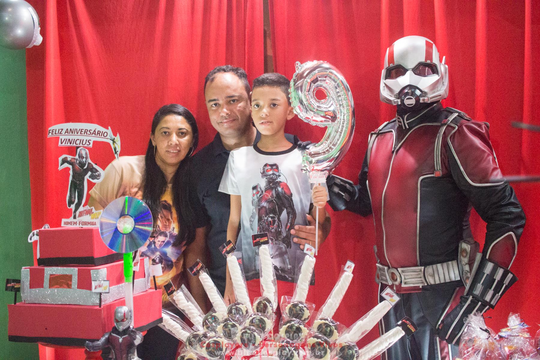 Homem Formiga Personagem Vivo festas