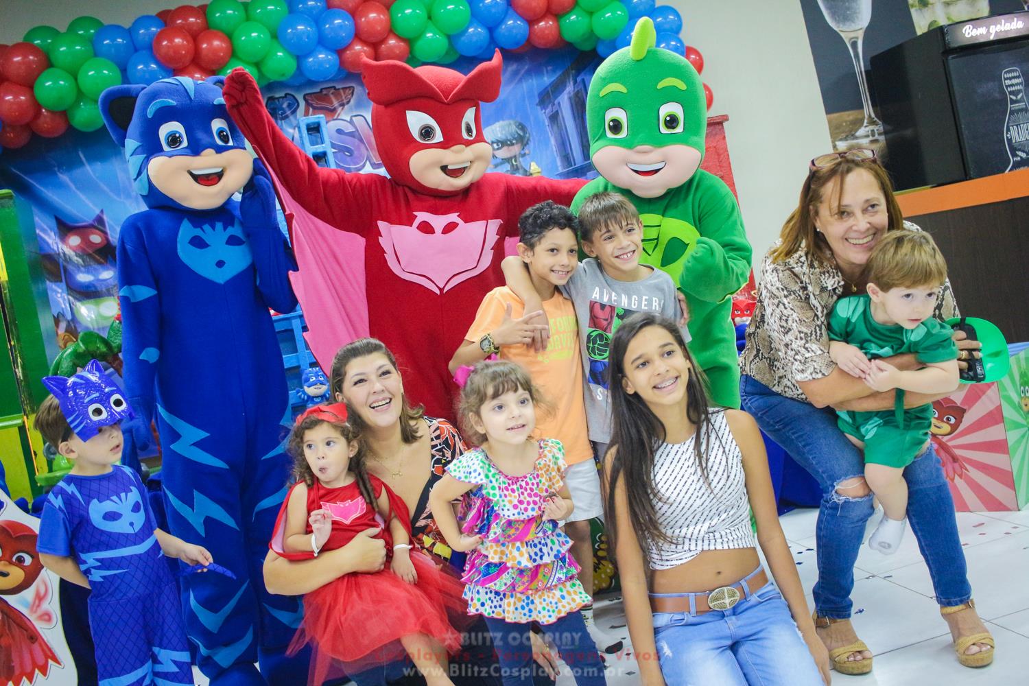 Pmask Personagem Vivo Para Festas