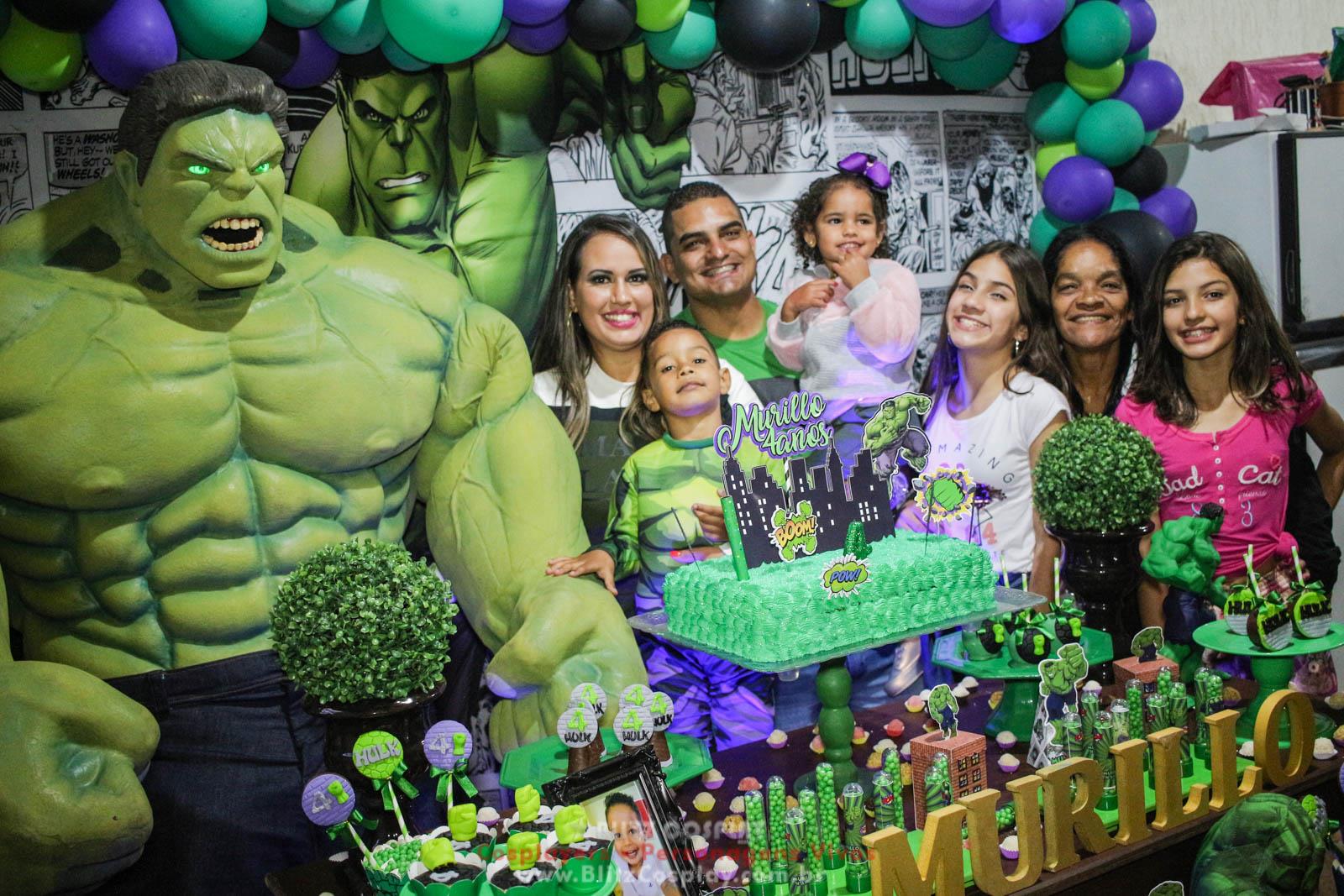 Hulk Personagem Vivo Para Festas e Eventos.