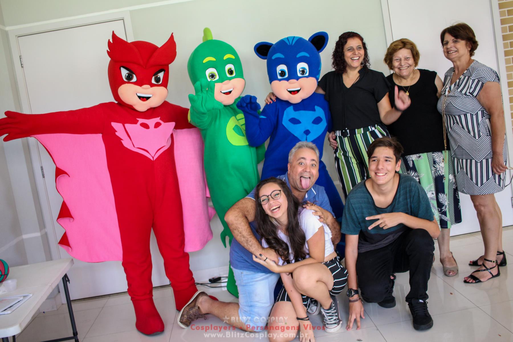 PJmask personagens vivos para eventos e festas