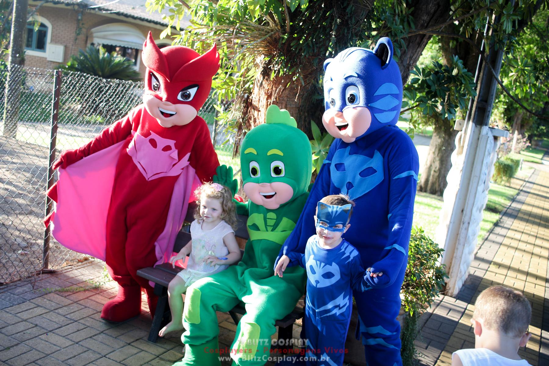 PJmask personagens vivos para eventos e festas