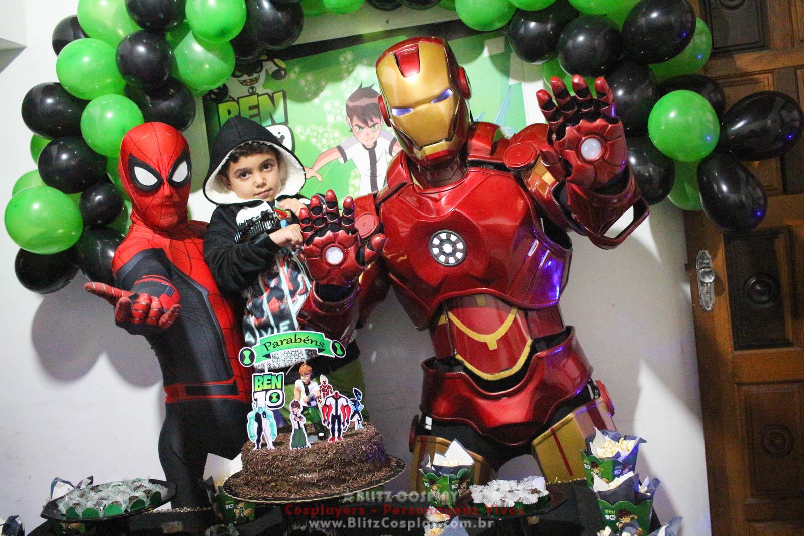 Heróis Personagens Vivos Para Festas e Eventos.