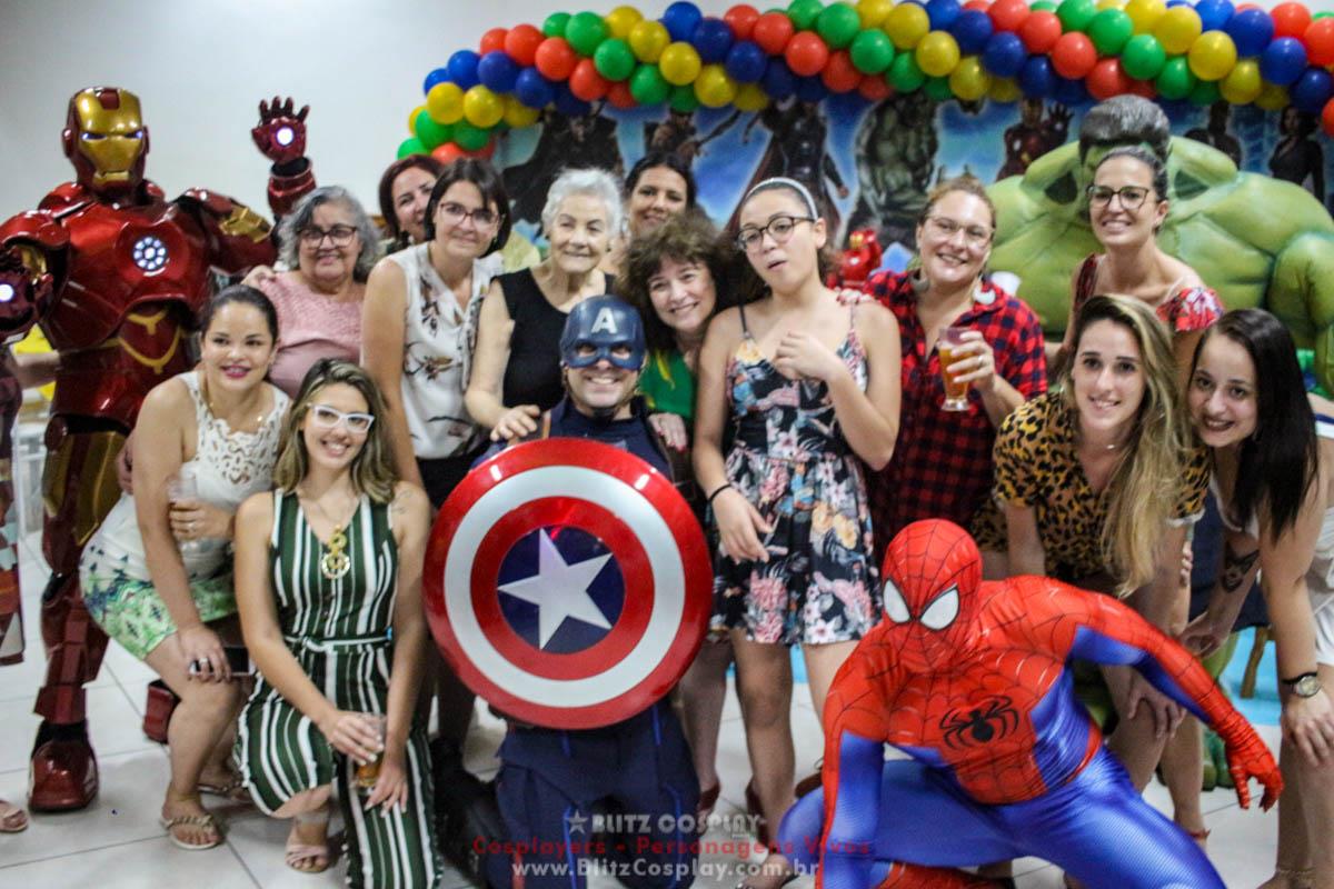 Os Vingadores Personagens Vivos Para Festas.