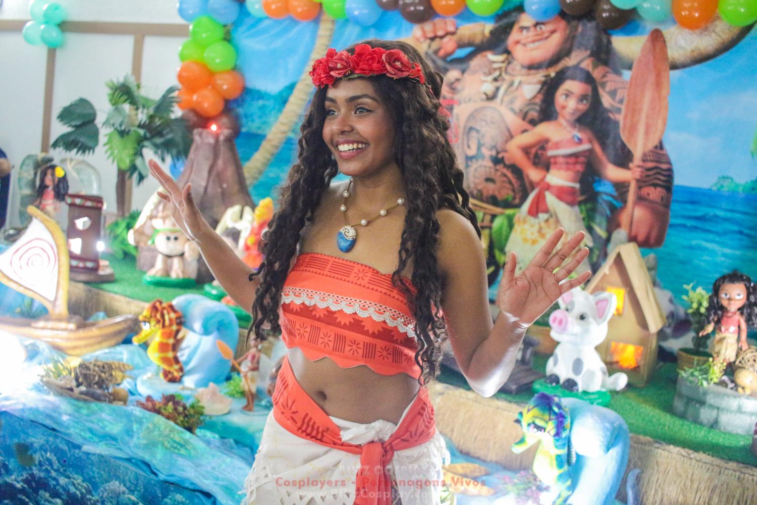 Moana Personagem Vivo Para Festas
