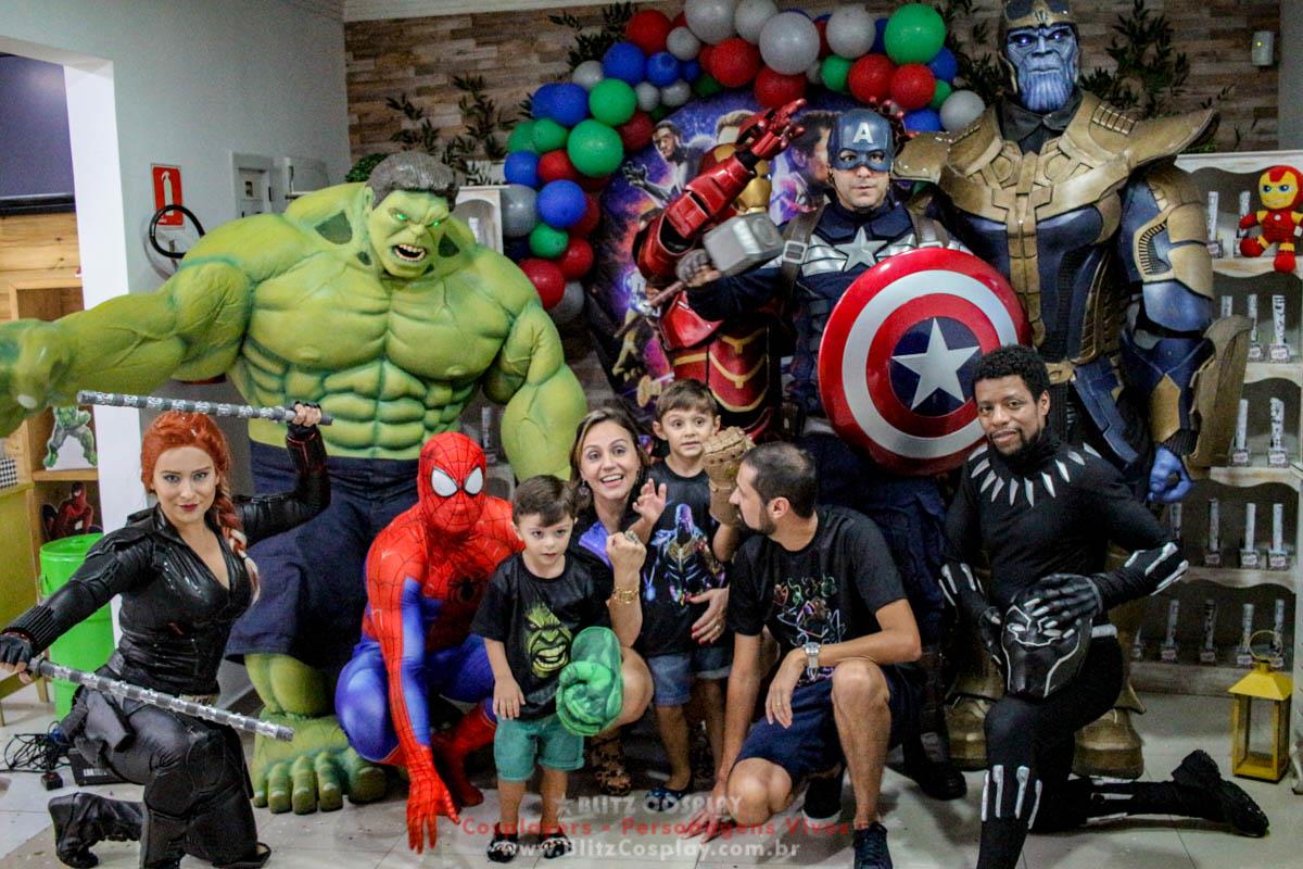 Os Vingadores Personagens Vivos Para Festas.