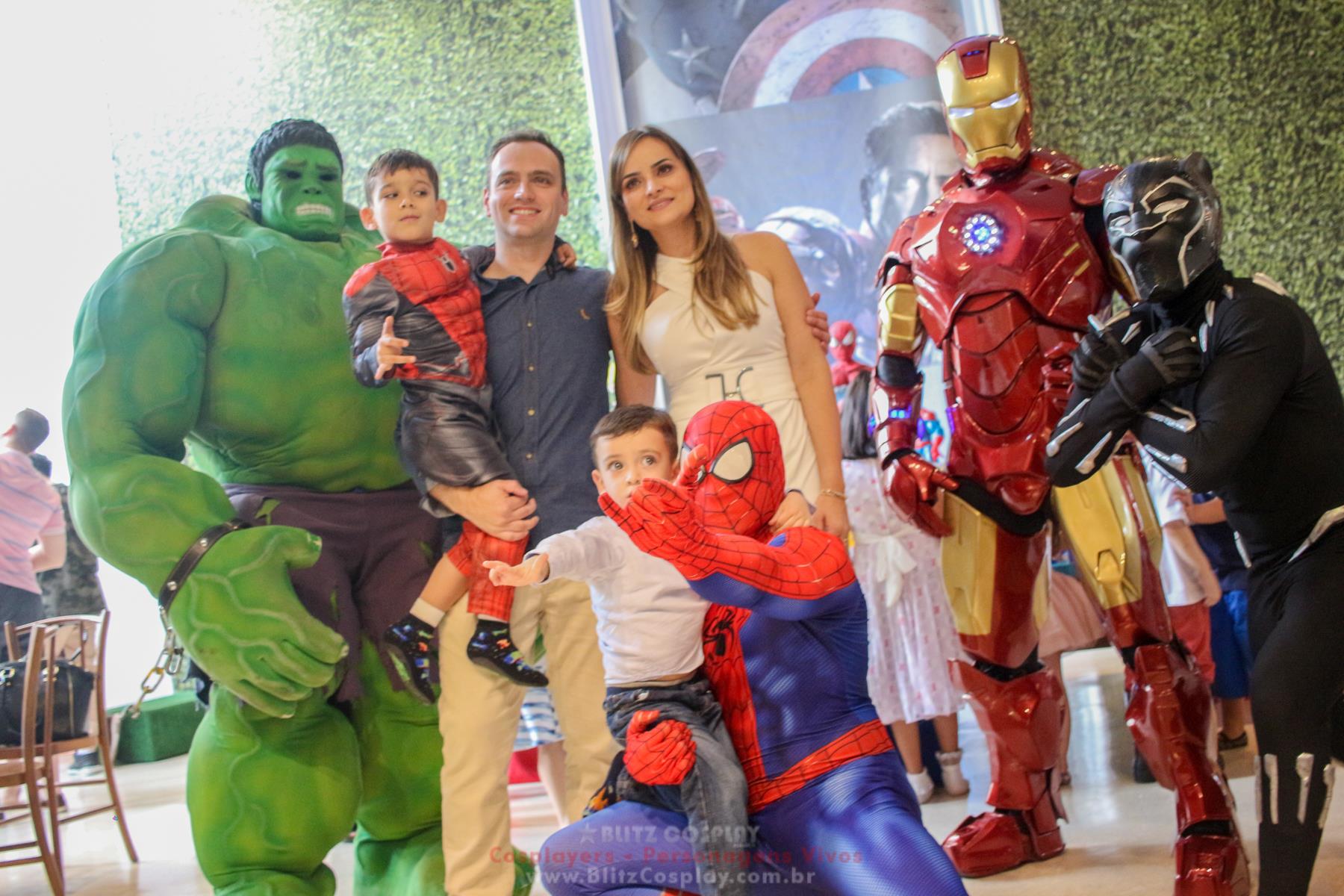Os Vingadores Personagem Vivo Para Festas.