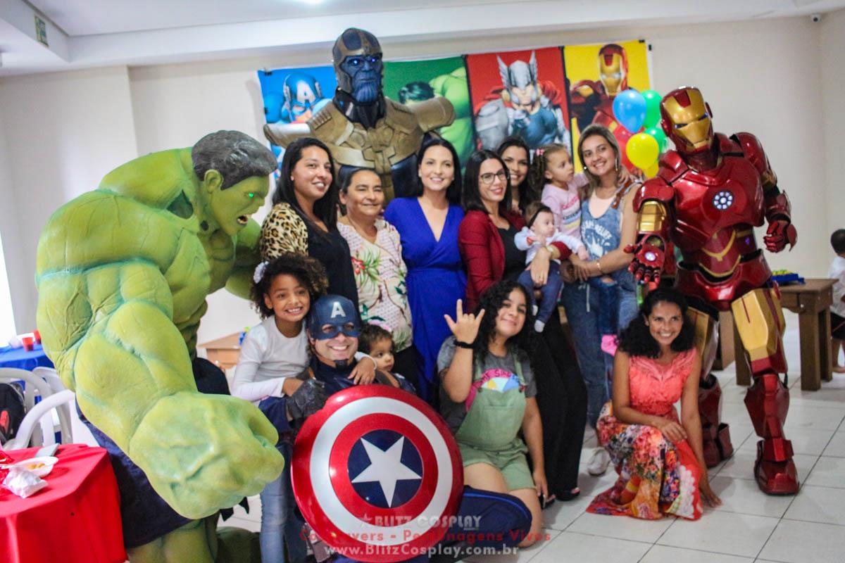 Os Vingadores Personagens Vivos Para Festas.