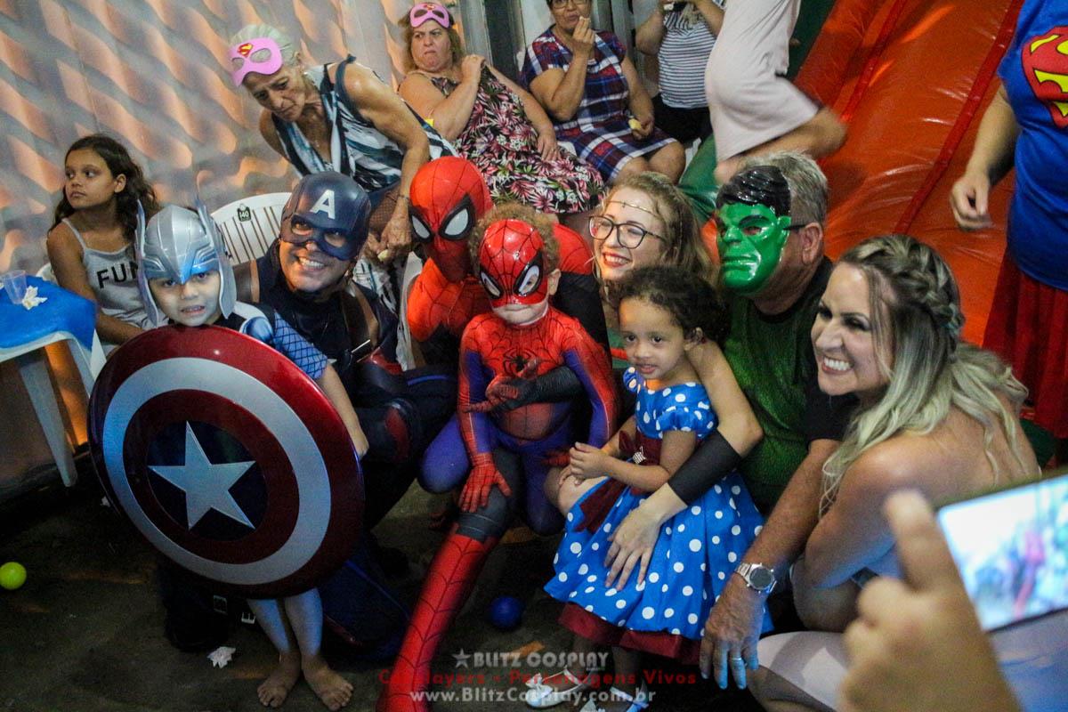 Os Vingadores Personagens Vivos Para Festas.