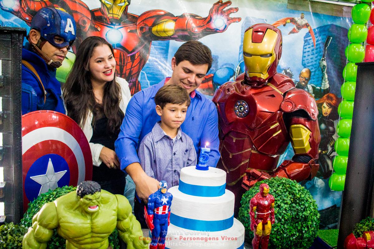 Os Vingadores Personagens vivos para festas
