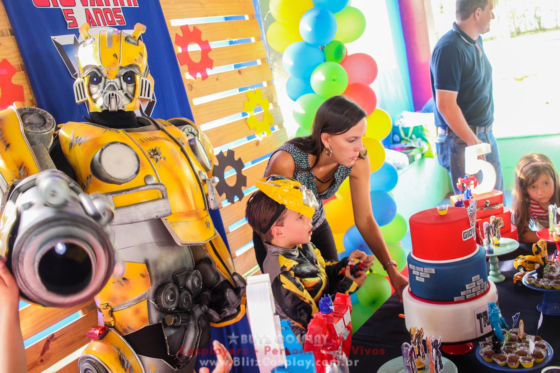 Bumblebee Personagem Vivo Para Festas.