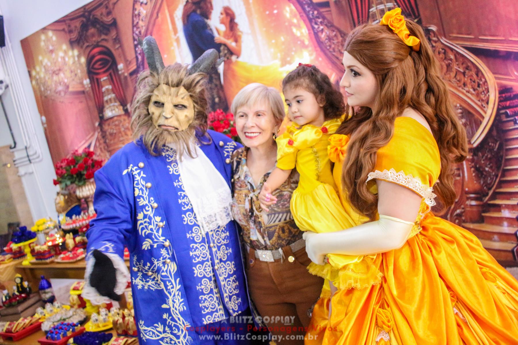 A Bela e a Fera Personagens Vivos Para Festas.