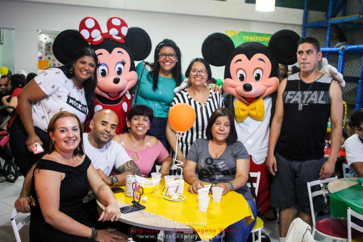 Mickey e Minnie Personagens Vivos Para Festas.