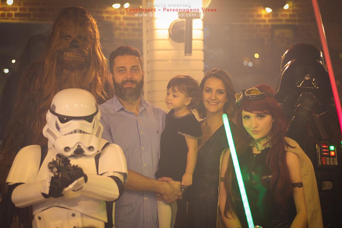 Star Wars Personagens vivos para aniversário