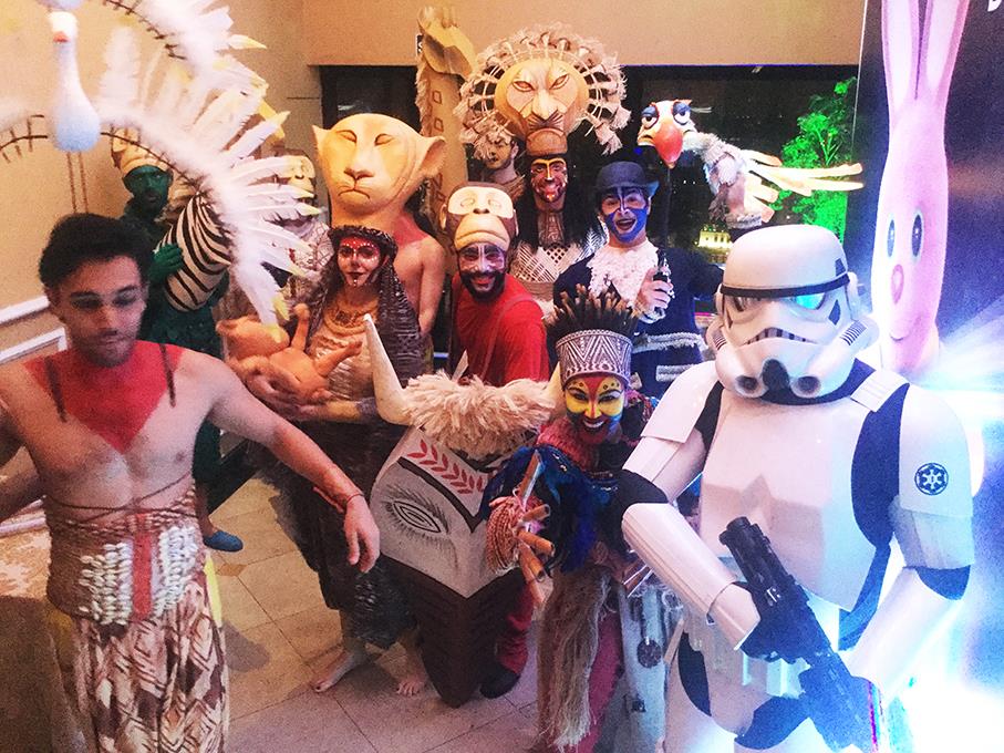 Princesa Leia personagem vivo