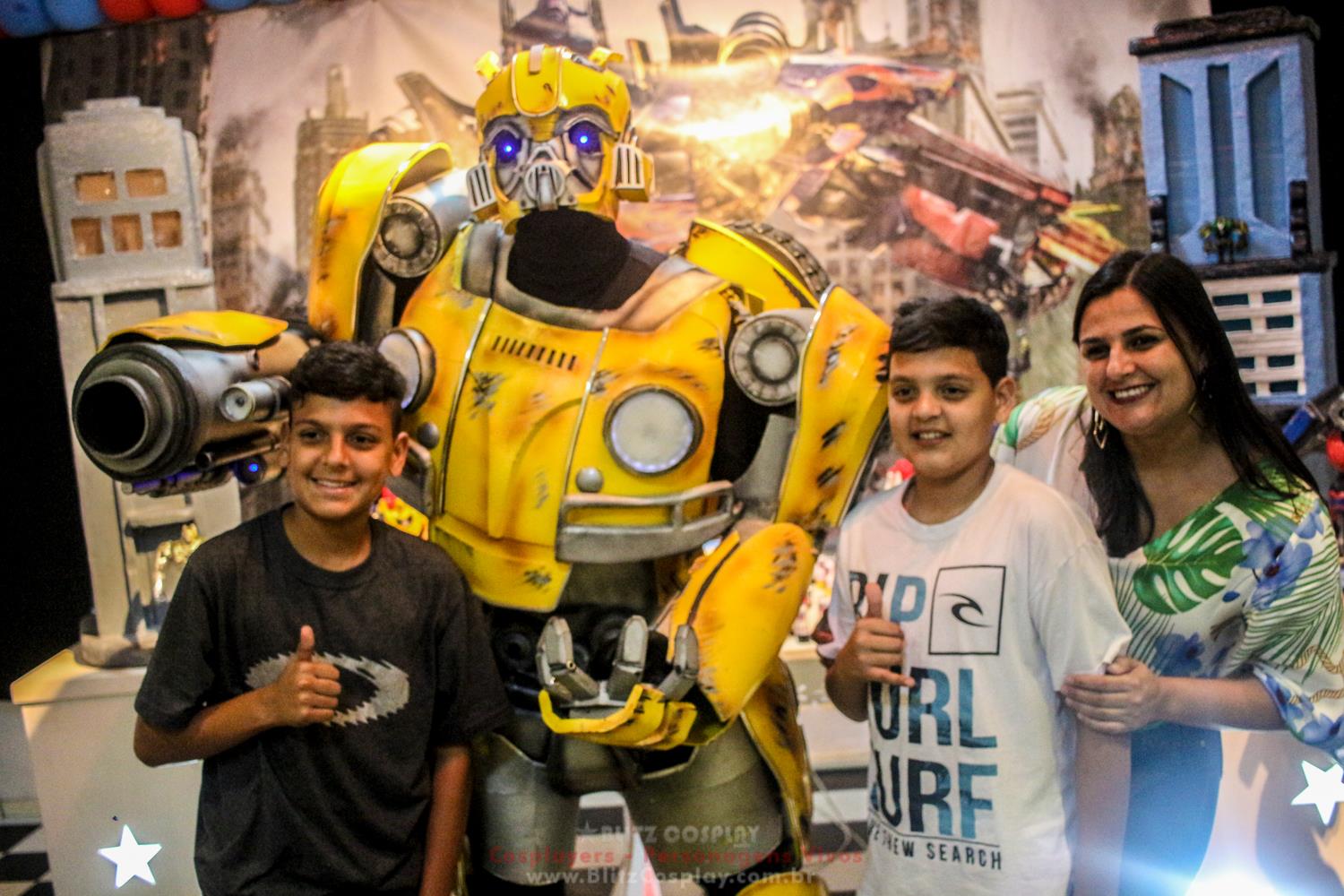 Bumblebee Personagem Vivo Para Festas.