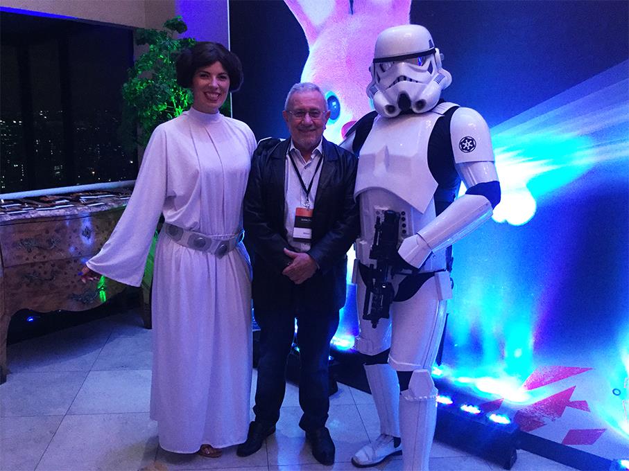 Princesa Leia personagem vivo