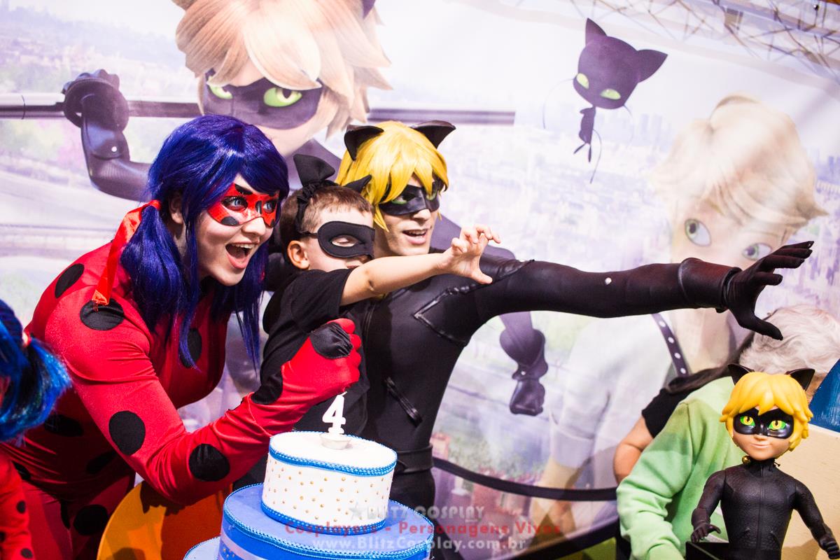 Ladybug personagens vivos para aniversários