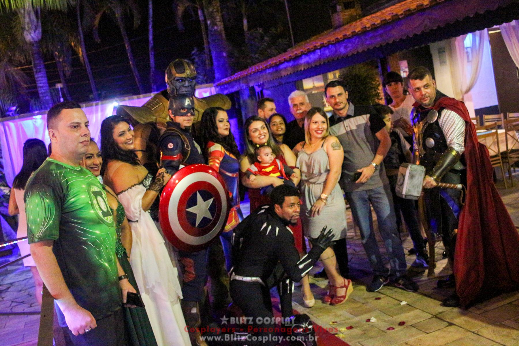 Os Vingadores Personagens Vivos Para Festas.