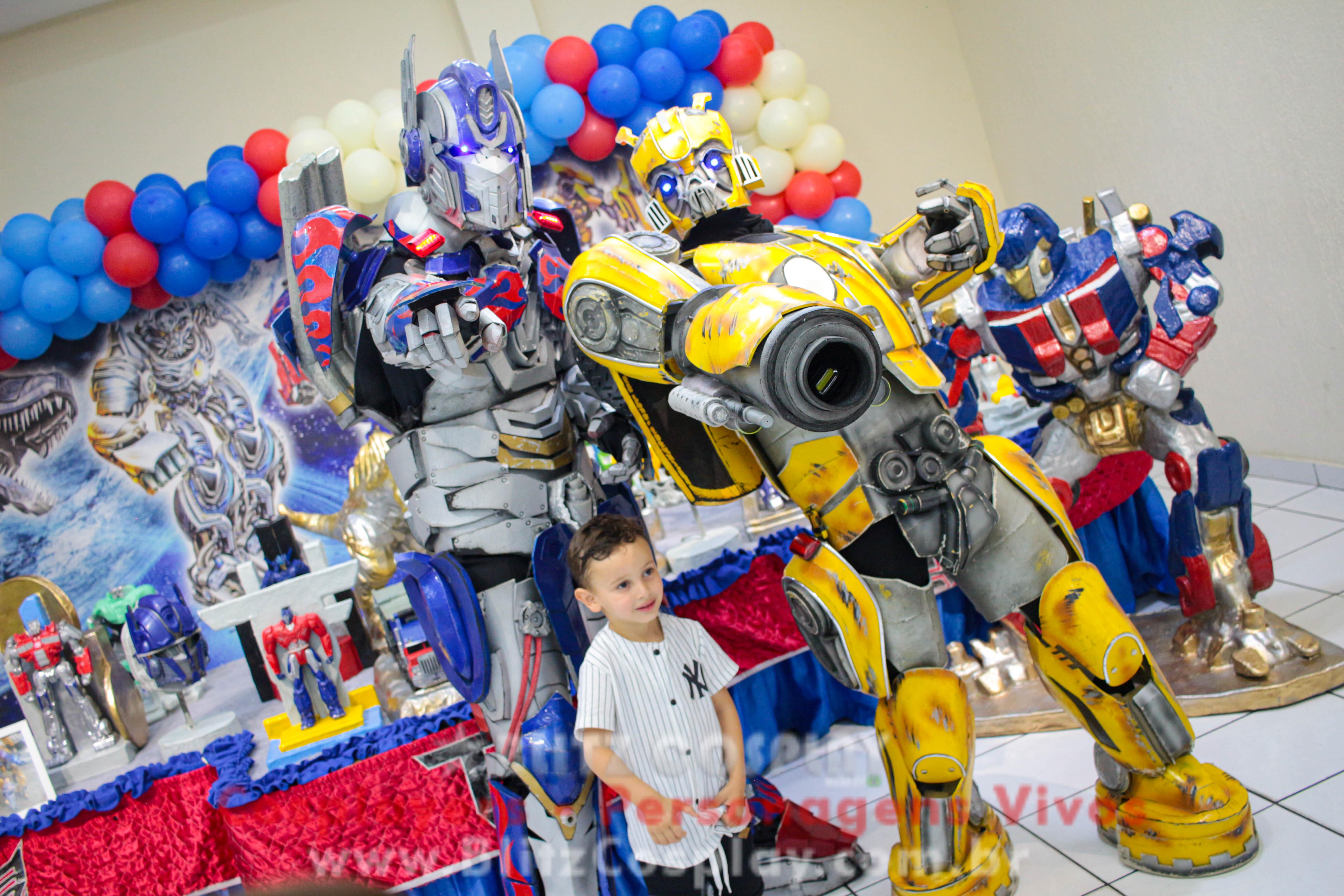 Transformers Personagem Vivo Para Festas e Eventos 