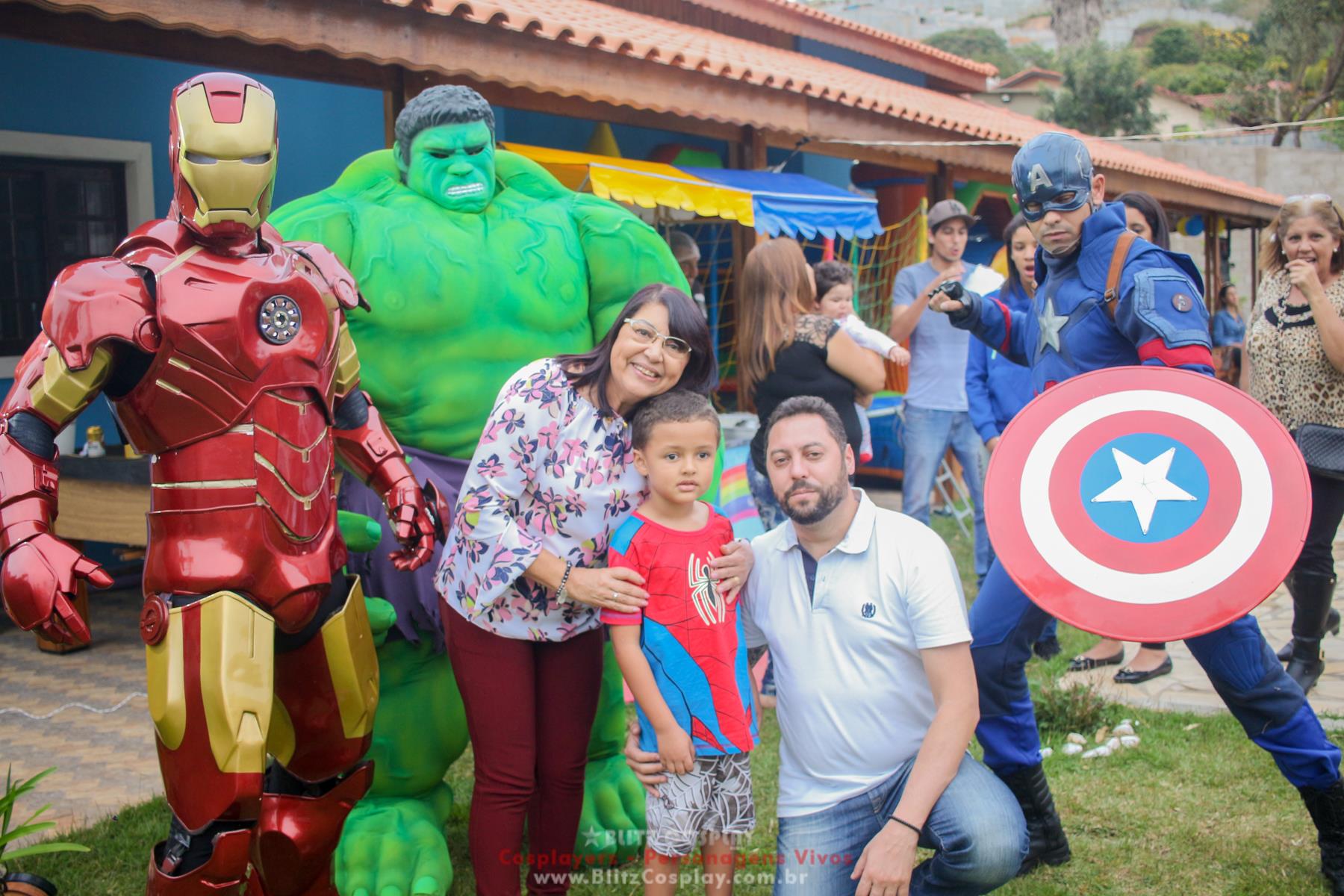 Os Vingadores Personagens vivos para festas