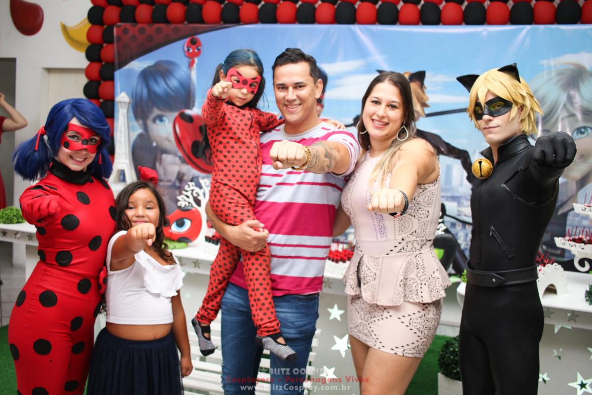 Personagens Vivos Ladybug Para Aniversários