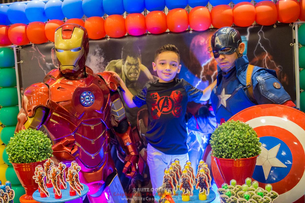 Personagens vivos The Avengers para festas