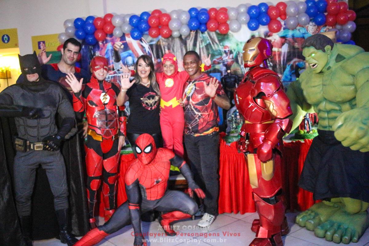 Heróis Personagens Vivos Para Festas