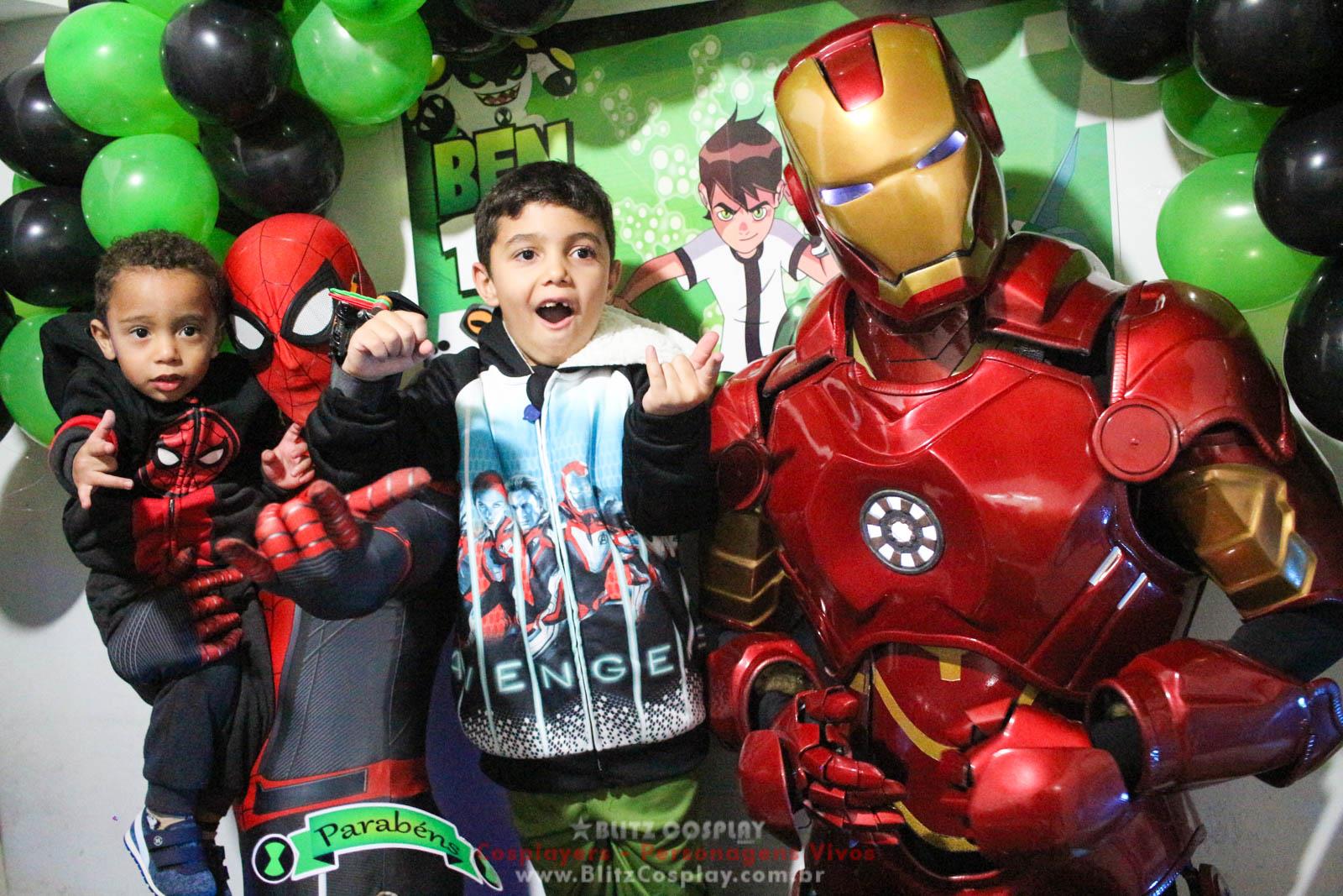 Heróis Personagens Vivos Para Festas e Eventos.