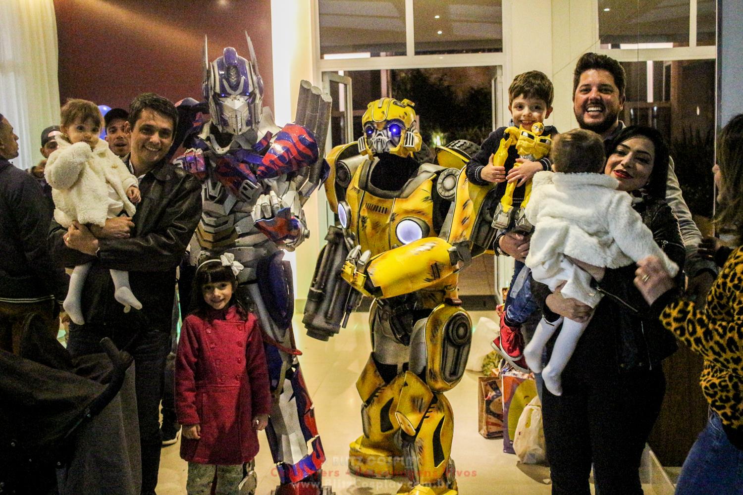 Transformers Personagem Vivo Para Festas.